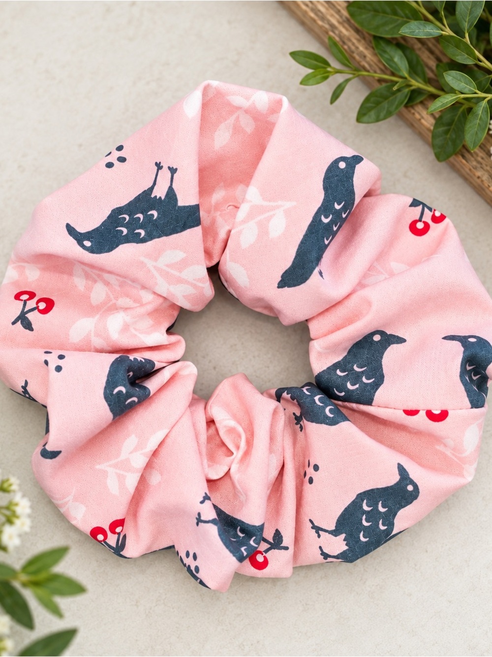 Crow Scrunchie